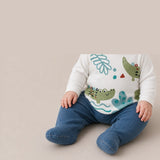CONJUNTO 2P M/L RECIEN NACIDO COCODRILO