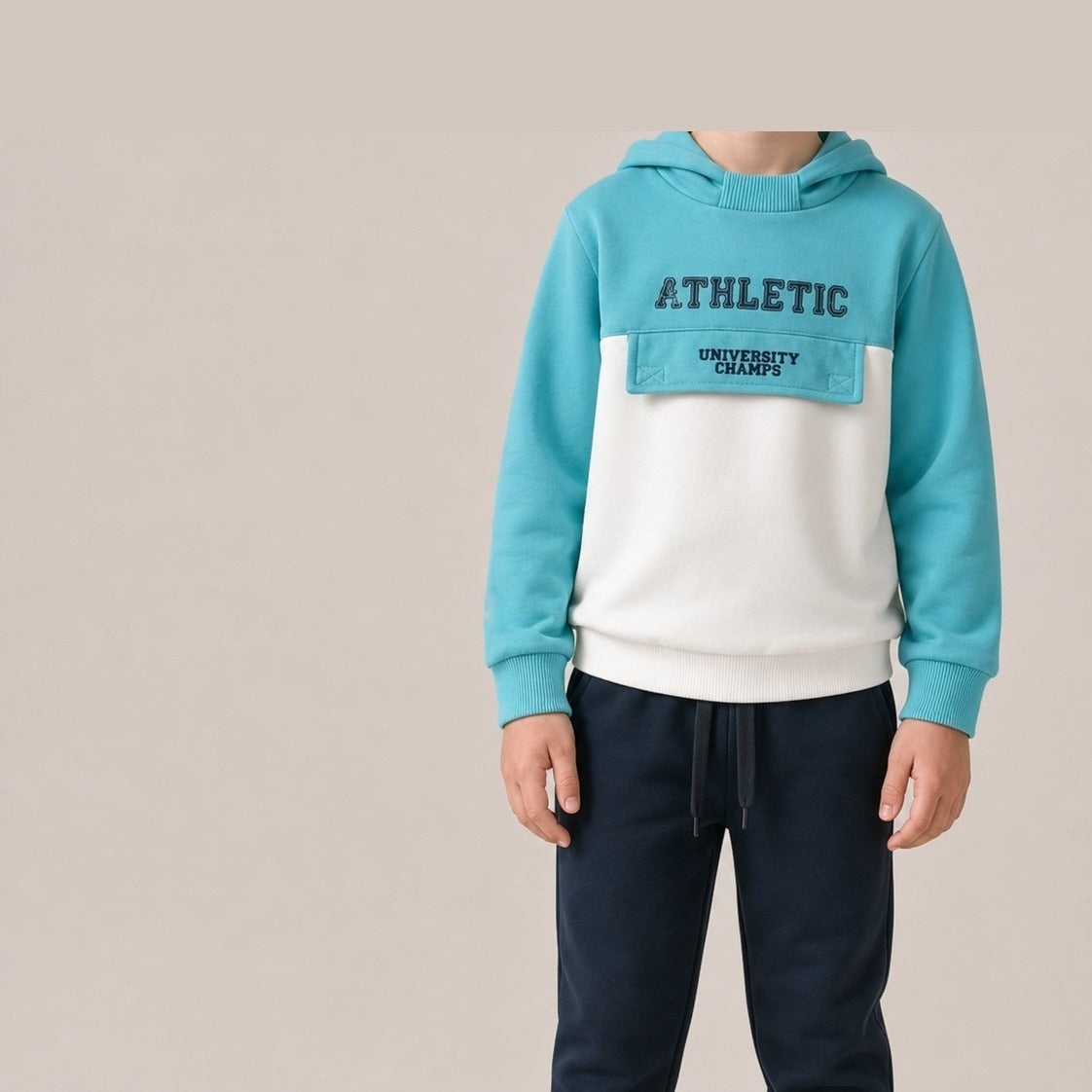 BUZO 2P M/L BEBE ATHLETIC CAPUCHA