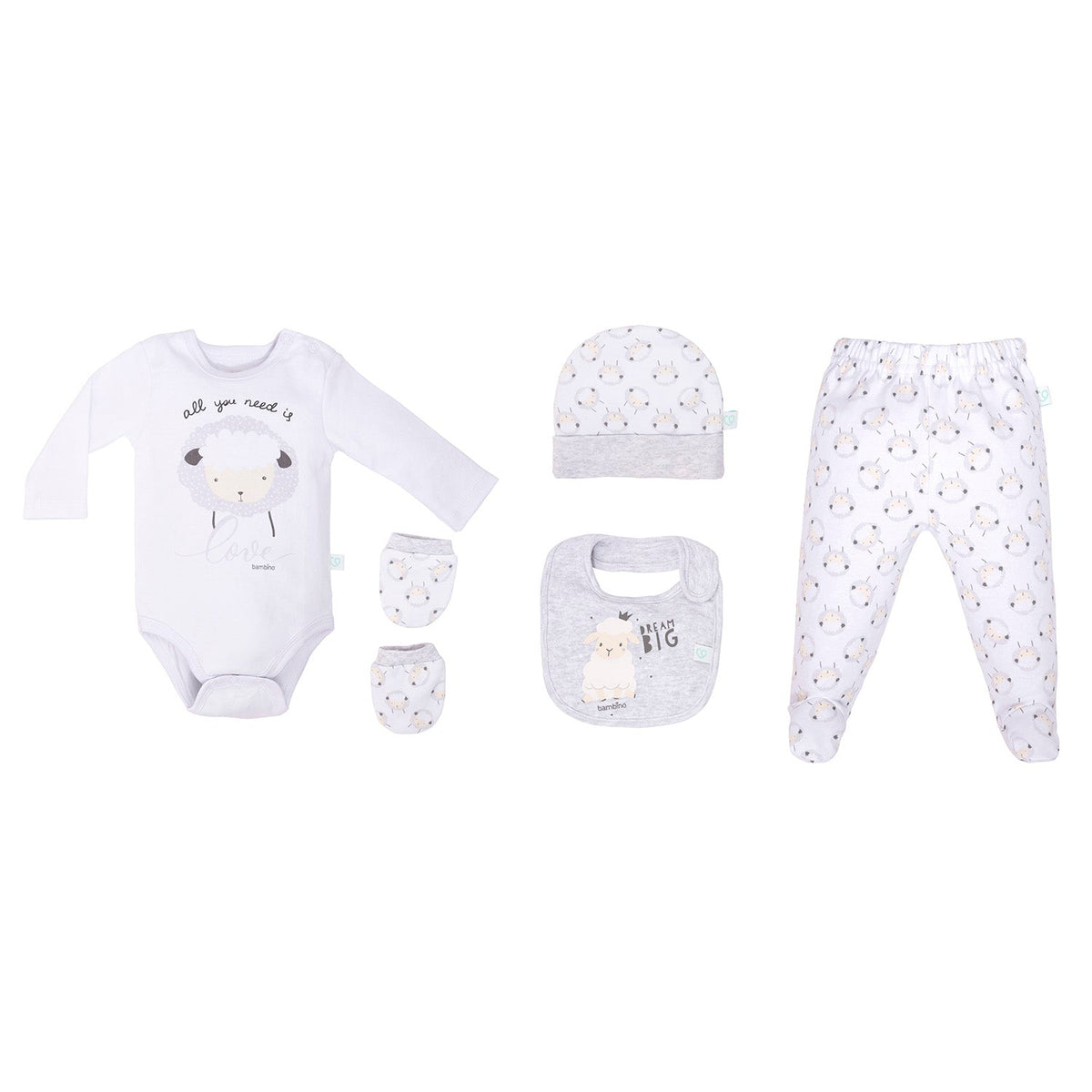 Set 5 PCS Ajuar Unisex