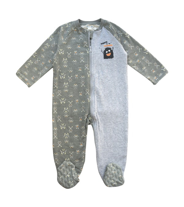 Enterito Pijama Franela Niño GRIS 24M